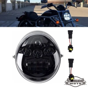 New LED Headlight For Harley V-Rod, V-Rod Muscle, CVO V-Rod, Street Rod 2002-17 - Picture 1 of 8