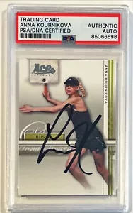 2007 Ace Authentic Tennis Anna Kournikova Signed Auto Card #7 PSA/DNA - Picture 1 of 1