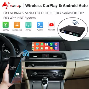 Wireless Carplay Android Auto MMI for BMW 5 7 Series F10 F11 F07 F01 F02 F03 F04 - Picture 1 of 10