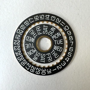 Disco de día y disco de fecha - Inglés - ETA Valjoux 7750 - Swiss Made - Disco - Imagen 1 de 2