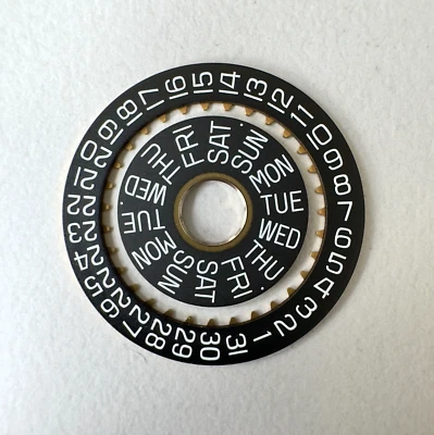 Disco de día y disco de fecha - Inglés - ETA Valjoux 7750 - Swiss Made - Disco - Imagen 1 de 2