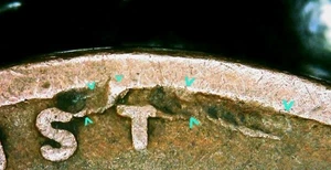 1925 Lincoln Wheat Cent Multiple Cuds & Pre Cuds. Nice Connect The Dots.  C-Pics - Picture 1 of 18