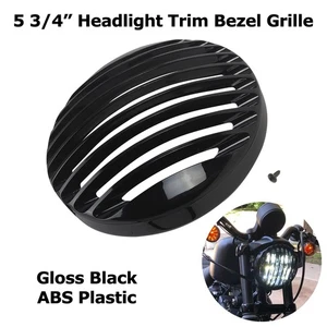5 3/4 Headlight Trim Bezel Grille Cover For Harley 04-22 Sportster XL883 XL1200 - Picture 1 of 11