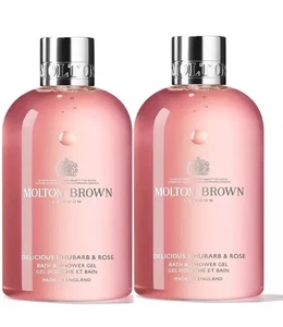 Molton Brown Delicious Rhubarb & Rose Bath & Shower Gel 2 x 300ml - Picture 1 of 1