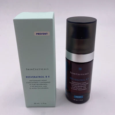 SKINCEUTICALS ресвератрол B E ночь 1 унц / 30 мл новый в коробке запечатанный и Бесплатная доставка - Изображение 1 из 4
