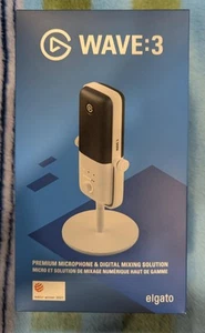 Elgato Wave:3 White USB Premium microphone - USED - Afbeelding 1 van 2