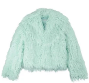 Taylor Swift The Life of a Showgirl Mint Faux Fur Coat Size M/L Ready To Ship! - Picture 1 of 5