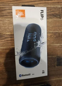 JBL Flip 6 - Tragbarer kabelloser wasserdichter Bluetooth Lautsprecher (blau) - Bild 1 von 7