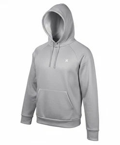 Hurley Exist Icon Logo Hoodie - Neu mit Etikett Herren Large hellgrau meliert - #48382-B5 - Bild 1 von 2