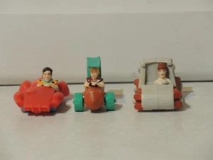 Mini coches de colección The Flintstones Movie Toys Fred, Wilma & Barney excelentes - Imagen 1 de 5