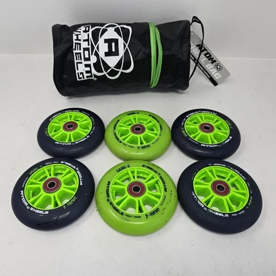 Atom Wheels Sub 7 Inline Speed Wheels 100mm Firm & XFirm - Set Of 6 - Image 1 of 4