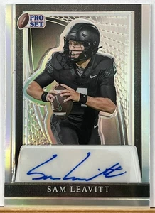 ARIZONA STATE SUN DEVILS 2024 Leaf Pro Set Sam Leavitt Auto Silver Holo/25 - Picture 1 of 2