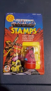 Francobolli vintage HG Toys Masters Of The Universe Orko sigillati non perforati - Foto 1 di 7