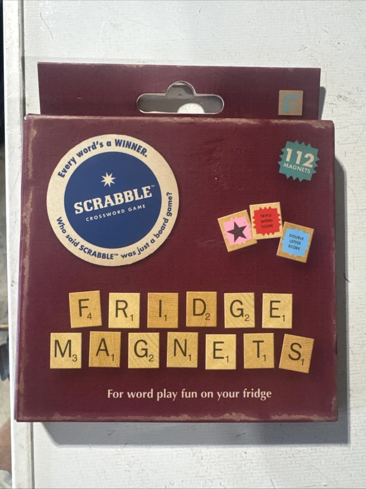 NEW Scrabble Fridge Magnets Set 112 Pieces Crossword Word Game - Image 1 of 1