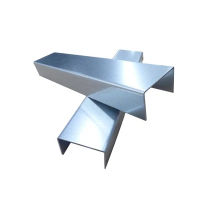 Profilo U Acciaio Zincato ✅ Spessore 0,75mm Lunghezza 500 750 1000mm Paraspigoli - Immagine 1 di 3