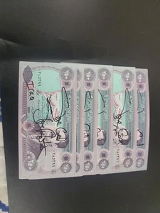 *Signed* STONE COLD Steve Austin Iraqi Currency W Saddam Hussein 2003 WWE Black - Picture 1 of 3
