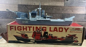 Vintage Remco Fighting Lady Motorized Assault Battleship - nicht getestet - siehe Bilder - Bild 1 von 14