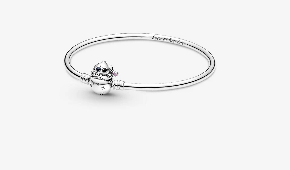 Pandora 591683C01-21 Disney Bracciale Chiusura Lilo & Stitch Argento taglia 21 - Immagine 1 di 1