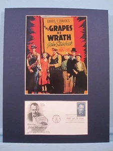 John Steinbeck, The Grapes of Wrath & First Day Cover   - Picture 1 of 1