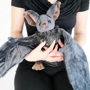 Halloween Bat Plush 13 Inch Bat Stuffed Animals Plush Toys Soft Plush Bat Doll - Picture 1 of 6