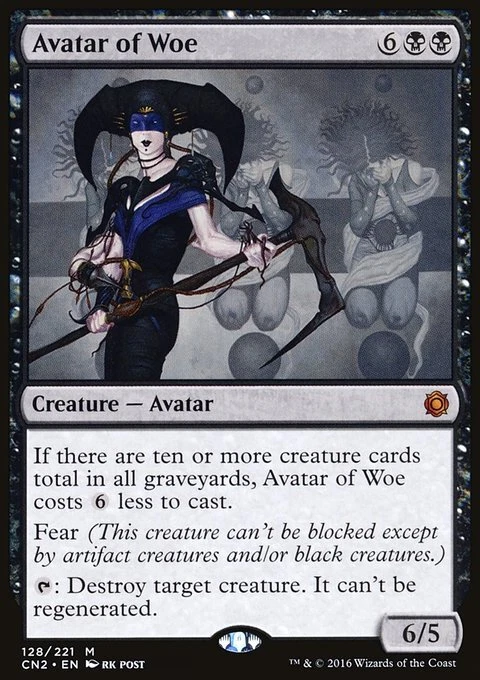 MTG Magic the Gathering Avatar of Woe (128/234) Conspiracy Take the Crown LP - Image 1 of 1
