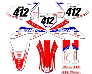 2008-2014 CRF 150 F BINARY Red Senge Graphics Kit Compatible with Honda - Picture 1 of 10