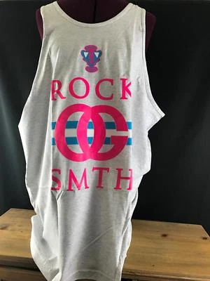 NIB ROCKSMITH OG 100% COTTON PINK/HEATHER GREY TANK TOP T-SHIRT SZ 2XL - Image 1 of 4