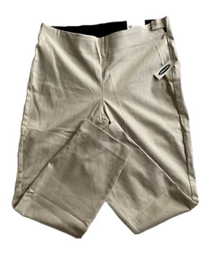 OLD NAVY DONNA TAGLIA 12 BIANCO ABITO PANTALONE CON TASCHE CHIUSURA BOTTONE NUOVO CON ETICHETTE - Foto 1 di 3