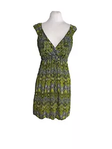 Speechless Womens Dress Size Medium Black Yellow Geometric Sleeveless Summer - Picture 1 of 7