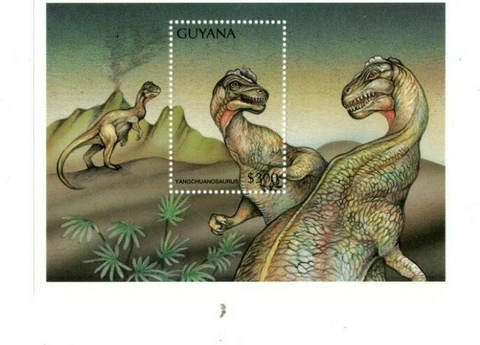 Guyana - 1998 - Dinosaurs - Souvenir Stamp Sheet - Scott #3274 - MNH Cover