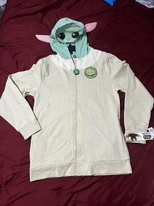 Disney Star Wars Baby Yoda Hoodie Sweater Youth Teen XXL Mandalorian NWT - Picture 1 of 12
