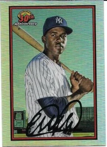 2019 BOWMAN CHROME 30TH ANNIVERSARY ESTEVAN FLORIAL REFRACTOR # B30-EF YANKEES - Picture 1 of 2