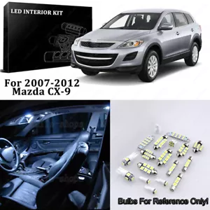 9pcs Xenon White LED Interior Lights Package Fit For 2007-2012 Mazda CX-9 - Picture 1 of 10
