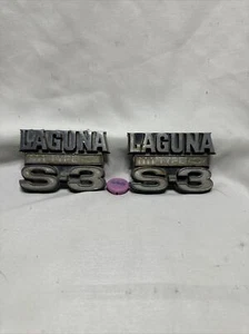1974 Chevrolet Laguna S3 Emblem Ornament Chevy Trim Ornament Badge Molding Pair - Foto 1 di 5