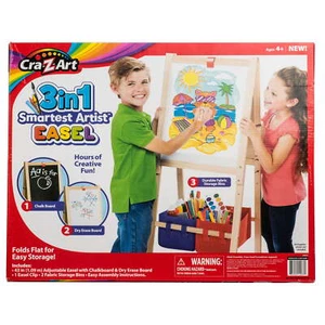 37"- 43" Double-Sided Wood Children's Art Easel, Child Ages 4 and up - Picture 1 of 8