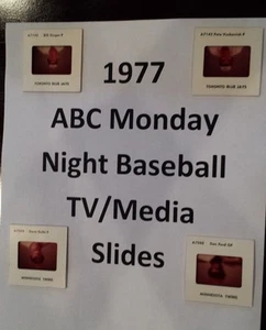 1977 ABC MONDAY NIGHT BASEBALL TV MEDIA SLIDES $4.99 ea - MANY DIFFERENT PLAYERS - Picture 1 of 5