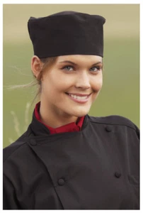 Beanie Chef Hat, Black, Cotton Blend - 159 - Picture 1 of 1
