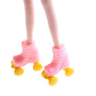 2pair Roller Skate Fancy Doll Shoes Toys for Girls Christmas Decorative  `uk S1