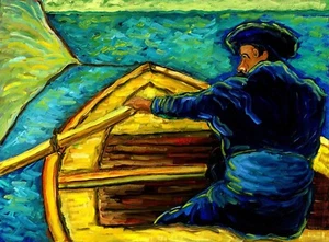 The Rower From Cassatt- Signed, Numbered, Limited Edition Print - By F. DeTrolio - Picture 1 of 10