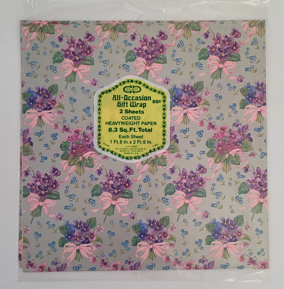 VINTAGE GIFT WRAP Wrapping Paper 1960's-1970's - BUY MORE, SAVE BIG ON SHIPPING - Image 1 of 1
