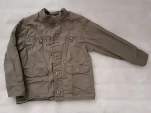 Boys clothes size 5 OshKosh green/brown lightweight long sleeve jacket - Picture 1 of 3