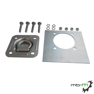 6x Zurrmulden Zurrösen + Gegenplatten 100daN 1000kg für Anhänger inkl. Schrauben - Bild 1 von 1