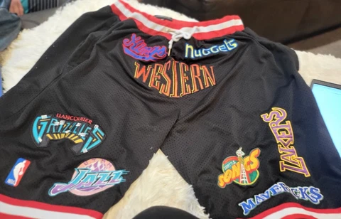 Hardwood Classic NBA  Western Conference Teams Basketball Shorts SZ 2XL  XXL Cover