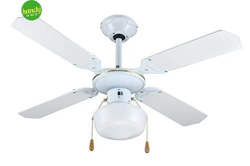 Ventilatore da soffitto zephir 4 pale con luce 60w Ø107cm bianco - Immagine 1 di 1