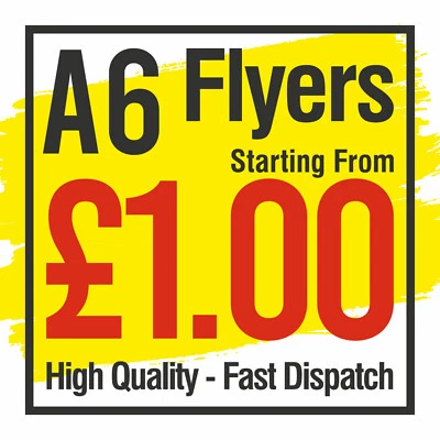 A6 Flyers Leaflets Printed Full Colour Flyer Leaflet Printing 170gsm Gloss - Image 1 of 4