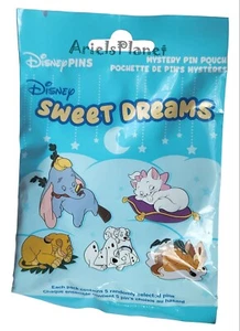 Disney Parks Sweet Dreams Sleeping Pets Character Mystery Bag of 5 Pins Sealed - Picture 1 of 2