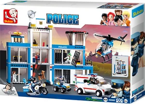 Sluban Bricks Set M38-B0660 Große Polizei Station Police office - Bild 1 von 8