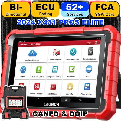 2025 LAUNCH X431 Pro Elite V+ PRO 5 OBD2 Diagnostic Tool ALL SYSTEM ECU CODING DE - Image 1 of 4