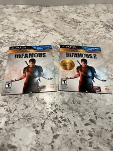 inFamous + inFamous 2 (Sony PlayStation 3) Cardboard Sleeves. - Picture 1 of 4