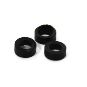 For Nikon 18-55mm Lens Camera Lens Screw Cap Gasket Rubber Pad Set Black 3PCS